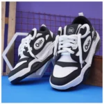 Generic Men's Solid Synthetic Casual Shoes (Black) - Image 5