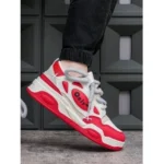 Generic Men's Solid Synthetic Casual Shoes (Red) - Image 3