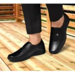 Generic Men's Solid Synthetic Leather Formal Shoes (Black) - Image 5