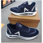 Generic Men's Solid Synthetic Casual Shoes (Navy Blue) - Image 2