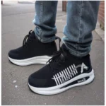 Generic Men's Solid Synthetic Casual Shoes (Blue) - Image 2