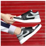 Generic Men's Solid Synthetic Casual Shoes (Black) - Image 2