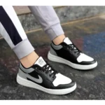 Generic Men's Solid Synthetic Casual Shoes (Black) - Image 3