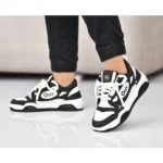 Generic Men's Solid Synthetic Casual Shoes (Black) - Image 2