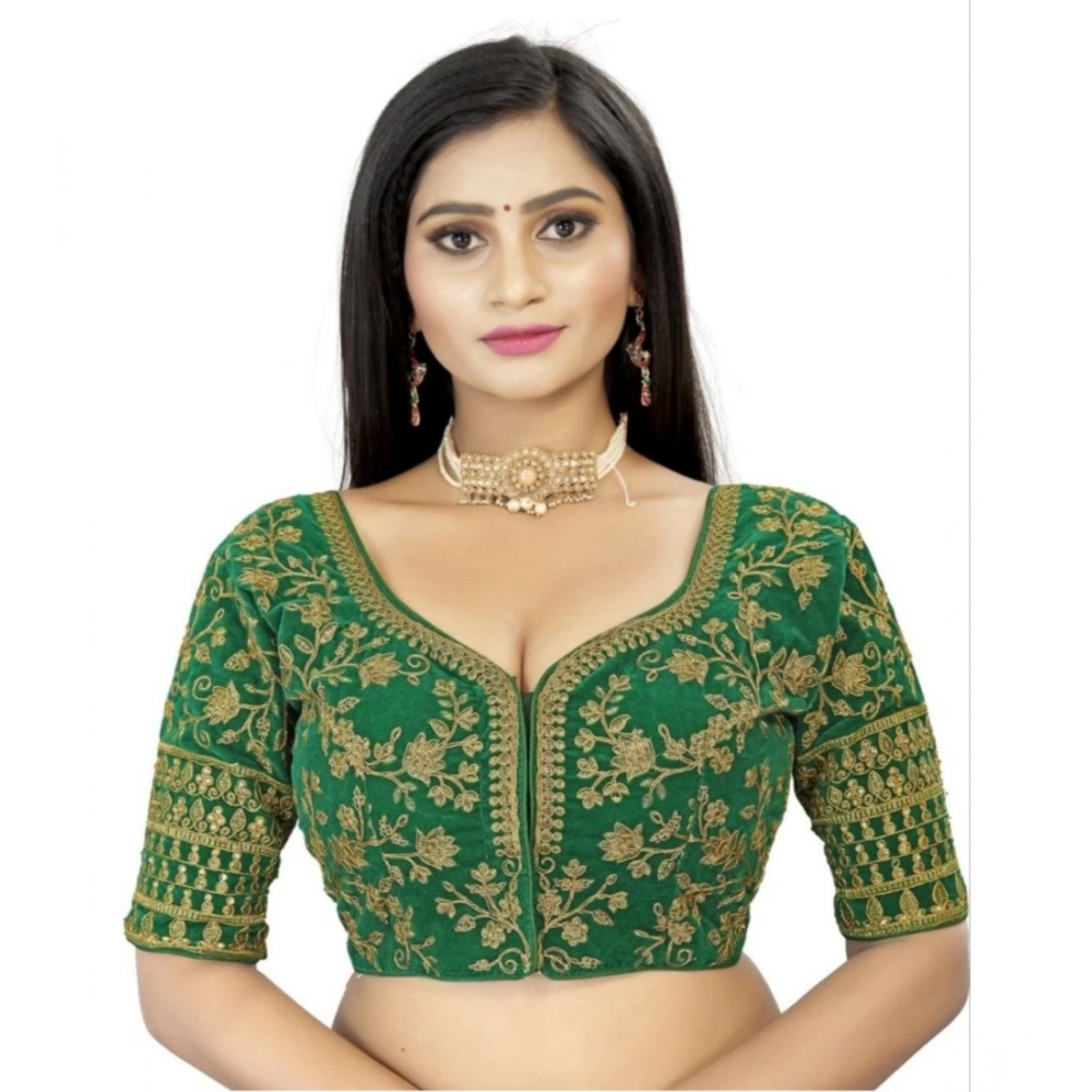 53725939842_d348c53c1d_o_d-1000x1000-1.webp Green Velvet Embroidered Readymade Blouse for Women