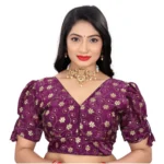 Purple Jimmy Choo Style Embroidered Blouse