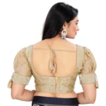 Generic Women's Jimmy Choo Embroidery Readymade Blouse (Beige, Size: Free Size) - Image 4