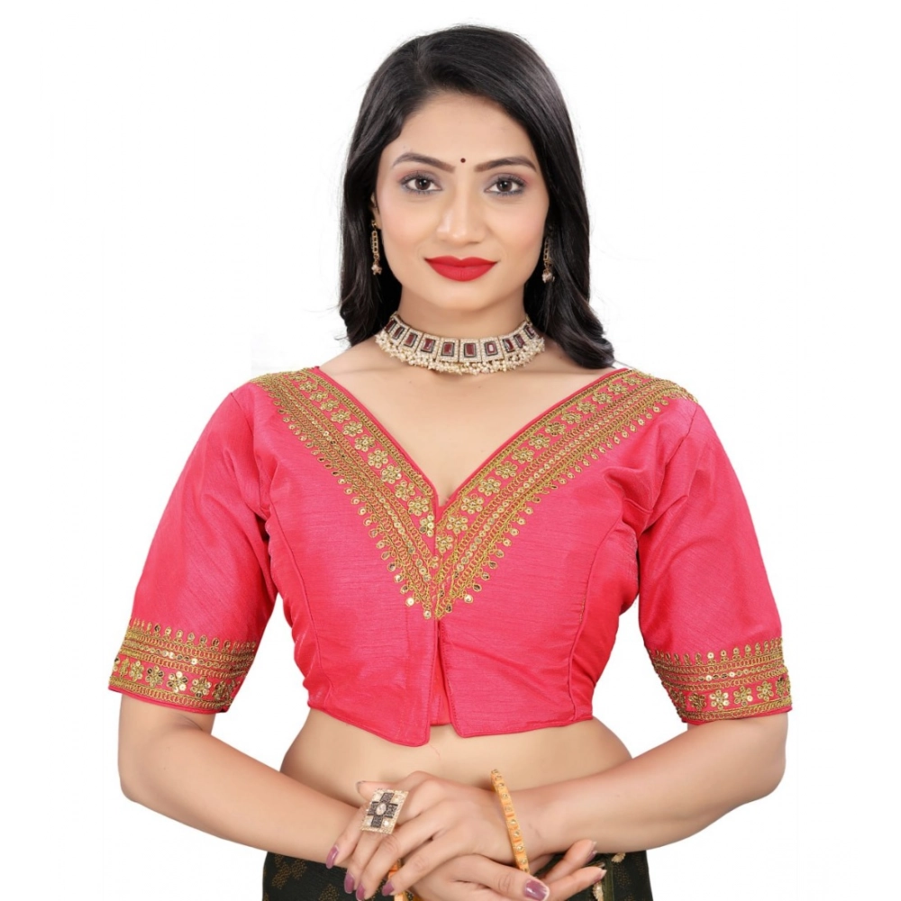 Pink Banglory Embroidered Blouse