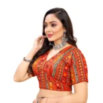 Red Cotton Blouse - Angle 3