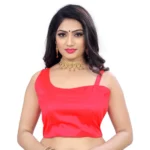 Light Pink Satin Readymade Blouse