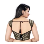 Embroidered Black Blouse - Angle 4