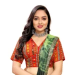 Red Cotton Blouse - Angle 2