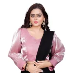 Baby Pink Organza Long Sleeve Blouse