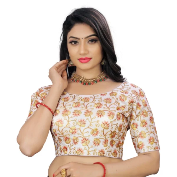 White Phantom Cording Readymade Blouse