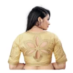 Generic Women's Phantom Embroidery Readymade Blouse (Beige, Size: Free Size) - Image 4