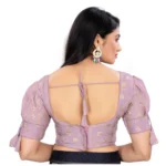Generic Women's Jimmy Choo Embroidery Readymade Blouse (Lavender, Size: Free Size) - Image 4