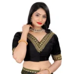 Black Banglory Embroidered Readymade Blouse