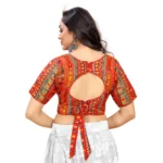 Red Cotton Blouse - Angle 5