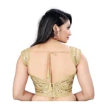 Generic Women's Phantom Embroidery Readymade Blouse (Beige, Size: Free Size) - Image 4