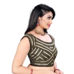 Embroidered Black Blouse - Angle 3