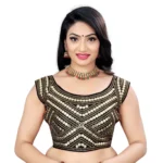 Embroidered Black Blouse