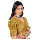 buy gold embroidery blouse online