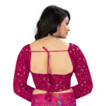 Velvet Embroidery Blouse - Angle 4
