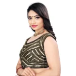 Embroidered Black Blouse - Angle 2