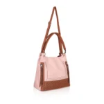 Generic Women's Faux Leather Printed Tote Bag (Pink) - Image 2