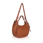 Generic Women's Faux Leather Solid Tote Bag (Brown) - Image 3
