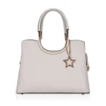 Generic Women's Faux Leather Printed Adjustable Long Belt Handbag (White)