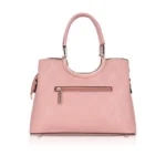 Generic Women's Faux Leather Printed Adjustable Long Belt Handbag (Pink) - Image 4