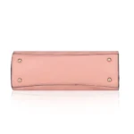 Generic Women's Faux Leather Textured Adjustable Long Belt Handbag (Pink) - Image 3