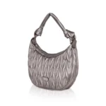 Generic Women's Faux Leather Textured Handbag (Silver Grey) - Image 6