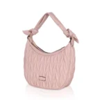 Generic Women's Faux Leather Textured Handbag (Pink) - Image 6