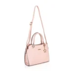 Generic Women's Faux Leather Solid Handbag (Pink) - Image 2
