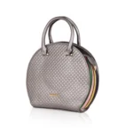 Generic Women's Faux Leather Printed Adjustable Long Belt Handbag (Silver Grey) - Image 6