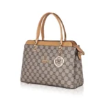 Generic Women's Faux Leather Printed Handbag (Camel) - Image 5