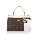 Generic Women's Faux Leather Printed Handbag (Beige) - Image 2