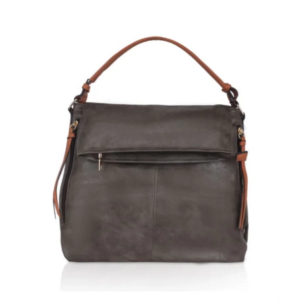 Green Faux Leather Solid Sling Bag for Women