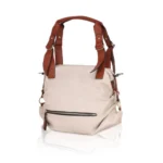 Generic Women's Faux Leather Solid Tote Bag (White) - Image 6