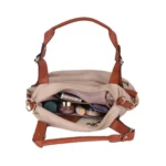 Generic Women's Faux Leather Solid Tote Bag (Grey) - Image 2