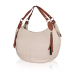 Generic Women's Faux Leather Solid Tote Bag (White) - Image 5