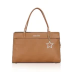 Brown Faux Leather Handbag for Women