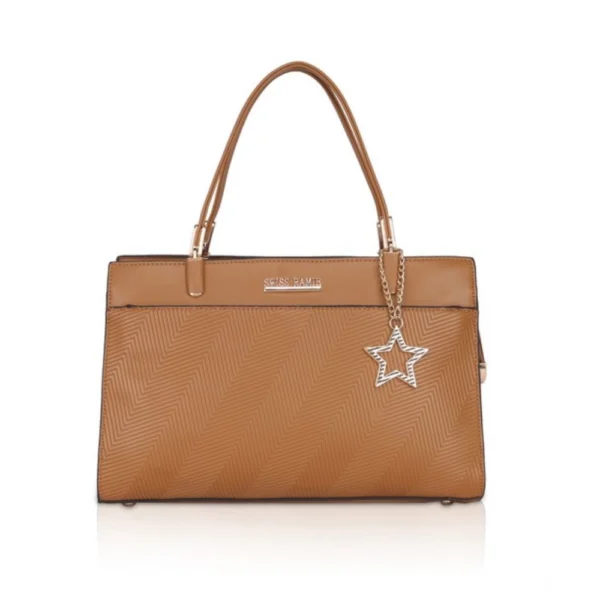 Brown Faux Leather Handbag for Women