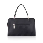 Generic Women's Faux Leather Textured Adjustable Long Belt Handbag (Black) - Image 5