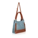 Generic Women's Faux Leather Textured Tote Bag (Grey) - Image 2