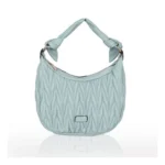 Blue Faux Leather Handbag for Women