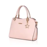 Generic Women's Faux Leather Solid Handbag (Pink) - Image 6