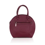 Generic Women's Faux Leather Printed Adjustable Long Belt Handbag (Maroon) - Image 4